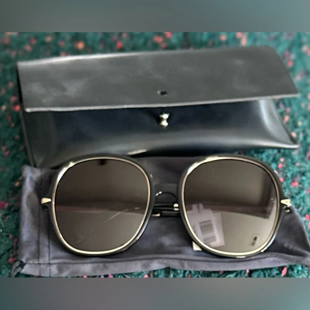 RARE rag & bone 1031/G/S Oversized Round Sunglasses NWT Full Set